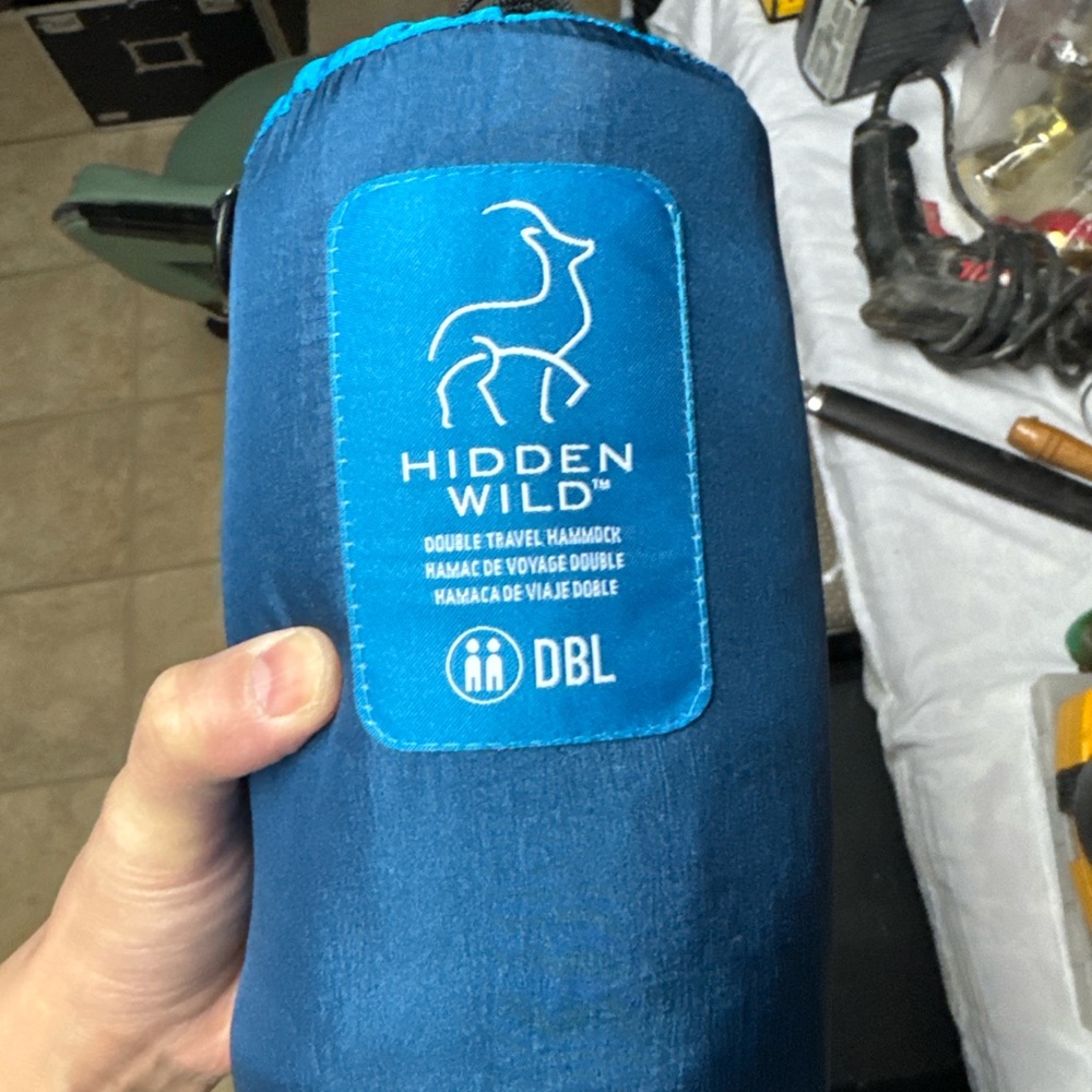 Blue Double Travel Hammock